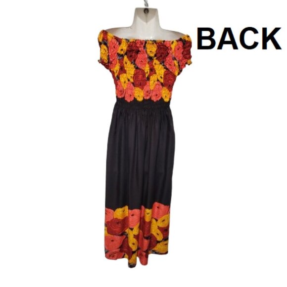 Off Shoulder Floral Dress Summer Dress- Size XS/S - Picture 3 of 15